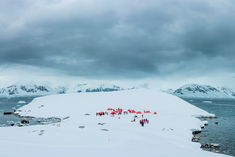 Camping on Antarctica