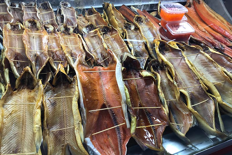 Irkutsk fish market, Siberia, Russia