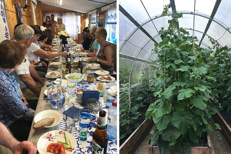 Home dinner in Irkutsk, Russia