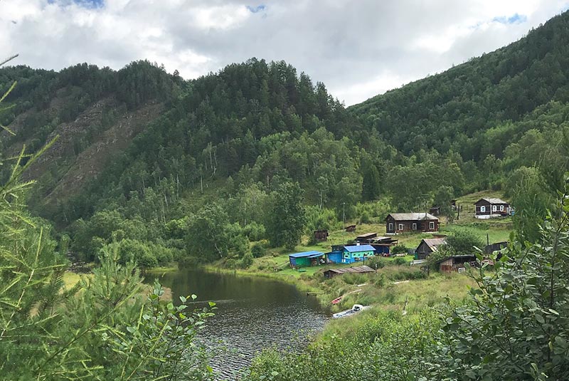 Village on Lake Baikal, Russia