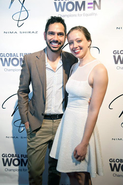 GeoEx staffer Natalie Werve with Iranian designer Nima Shiraz.