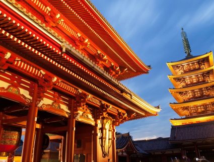 Beautiful traditional architecture in Japan, a must-see on a Japan trip to Kyoto and Tokyo.