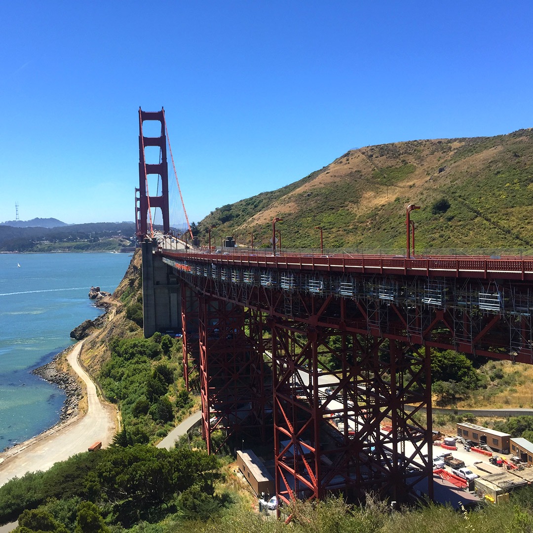 San Francisco's Golden Gate Bridge from the north