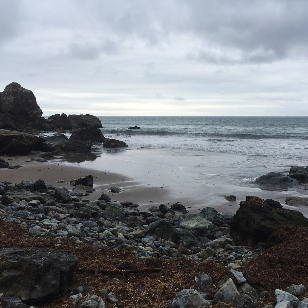 A cloudy day at Stinson Beach, California
