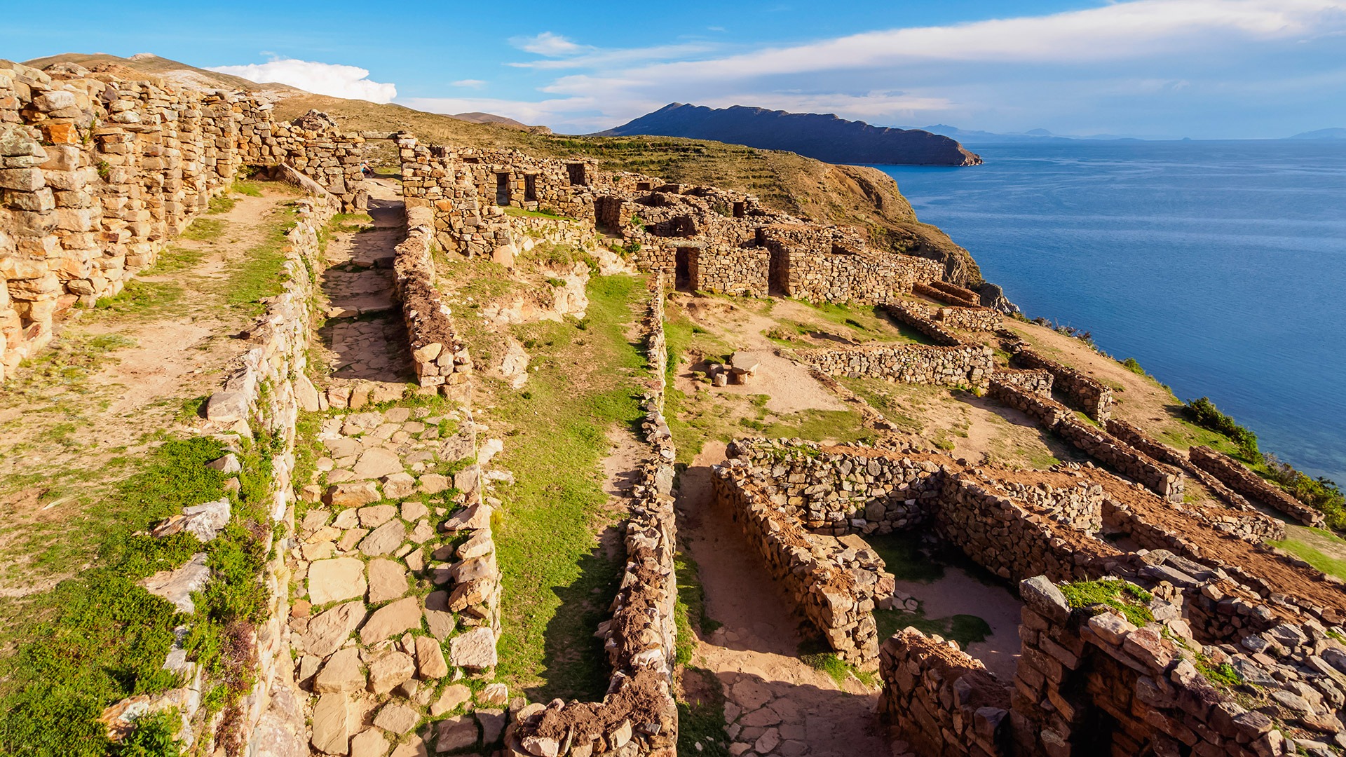Chinkana Ruins on Isla del Sol, Lake Titicaca, Bolivia