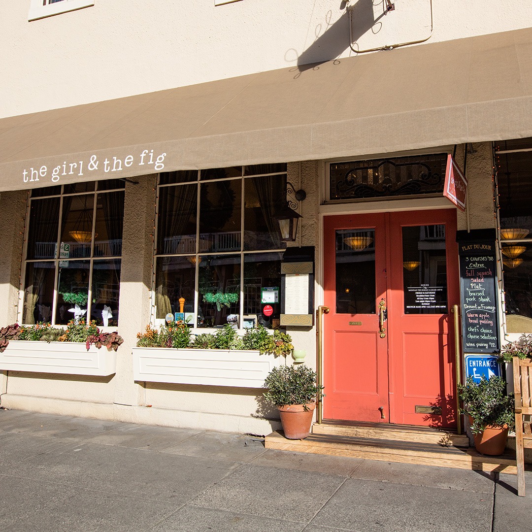 Entrance to The Girl and the Fig, Sonoma, California