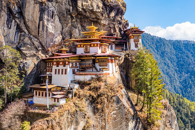 Taktsang Lhakhang (Tiger's Nest) temple outside of Paro, Bhutan