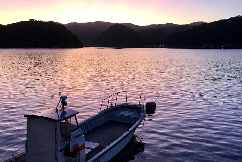 View from a funaya home on Ine Bay, Japan