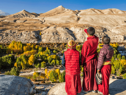 Nepal Mustang Monks