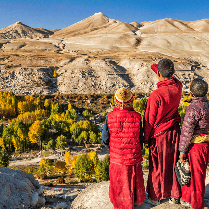 Nepal Mustang Monks