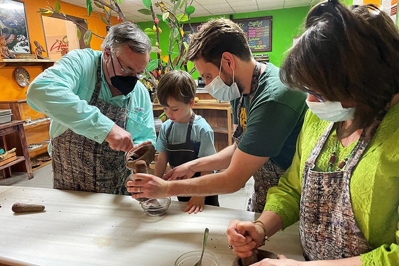 Chocolate making class in Antigua, Guatemala