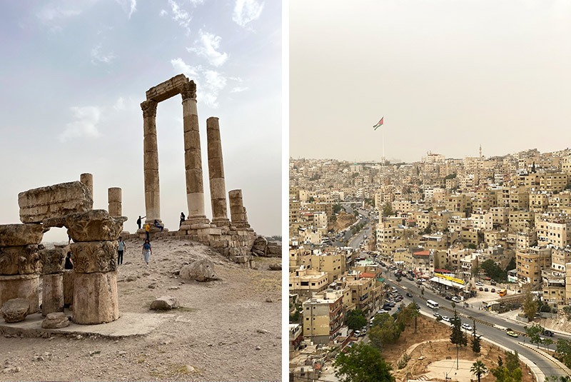 Ruins of the Temple of Hercules in Amman, Jordan