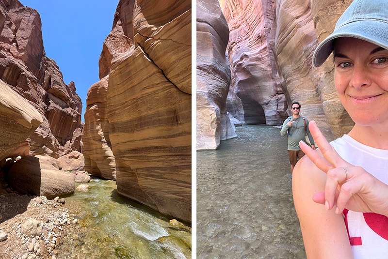 Wadi al Hasa slot canyon hike, Jordan
