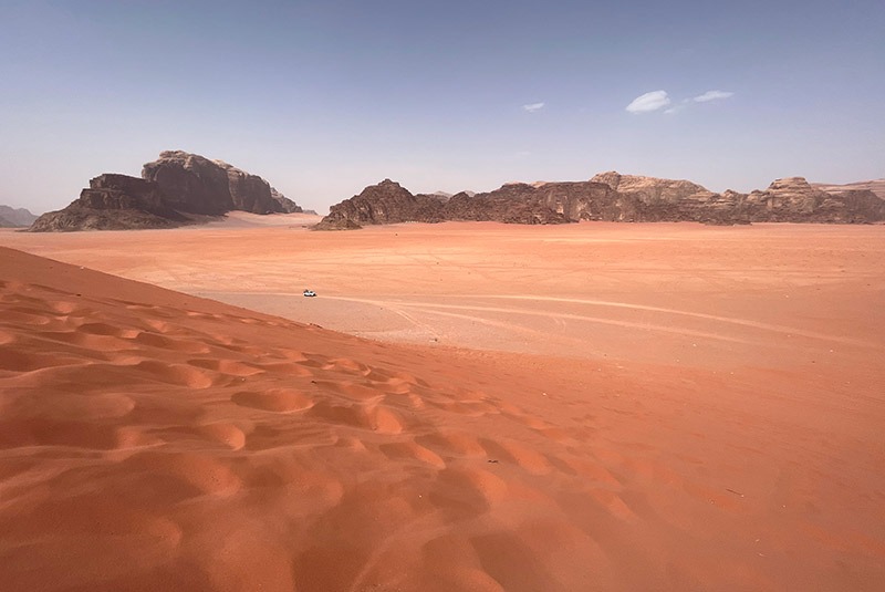 Desert sands in Wadi Rum, Jordan