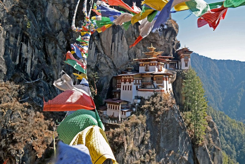 Bhutan Tigers Nest Prayer Flags