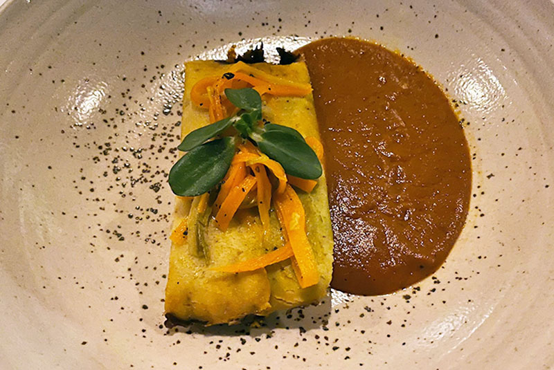 The tongue tamale that was presented to Don and he actually enjoyed!