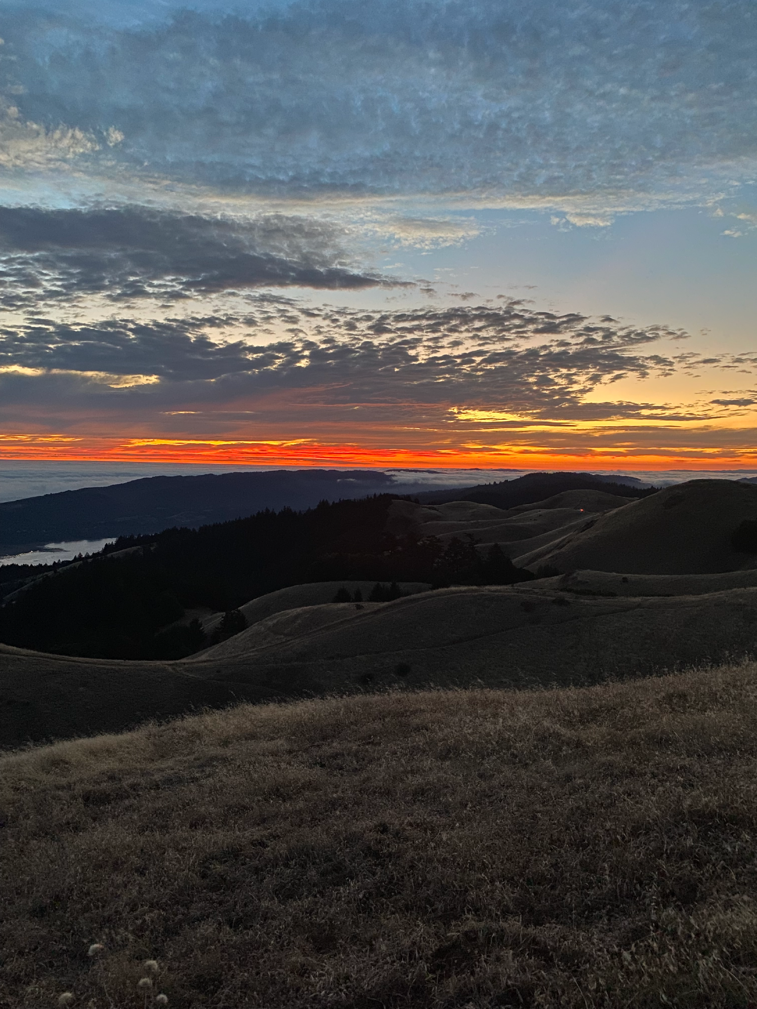 Travel Photo: Sunset at Bolinas Lagoon in California.