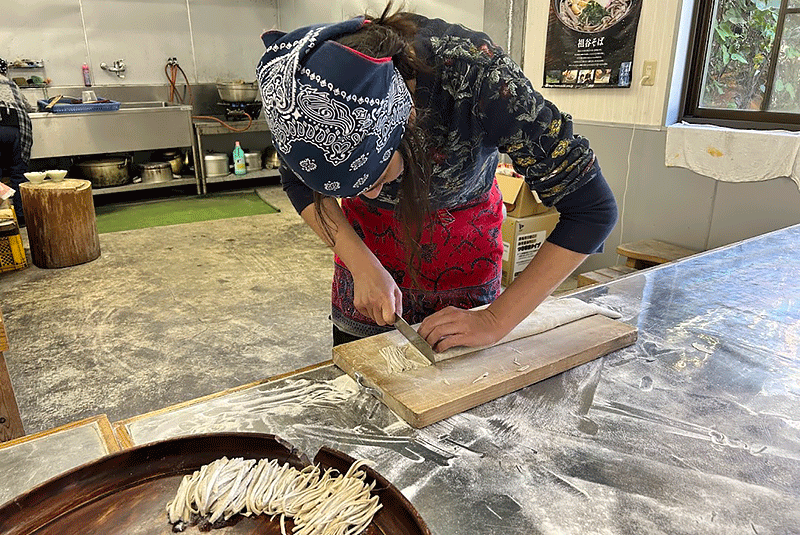 Soba noodle making, Shikoku Japan